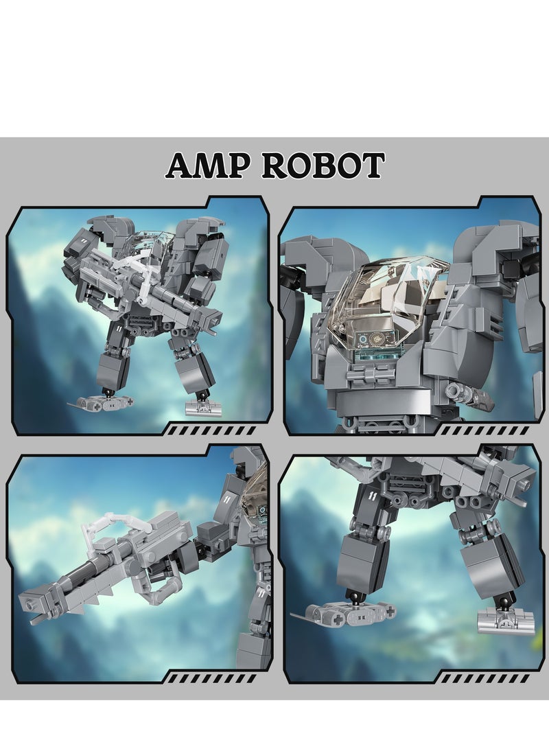 BlockMasters Robot Mecha Building Set, Helicopter Toy Kit for Kids, Great Collectible Blocks Gift for Movie and Technology Fans (718PCS) - Image 3