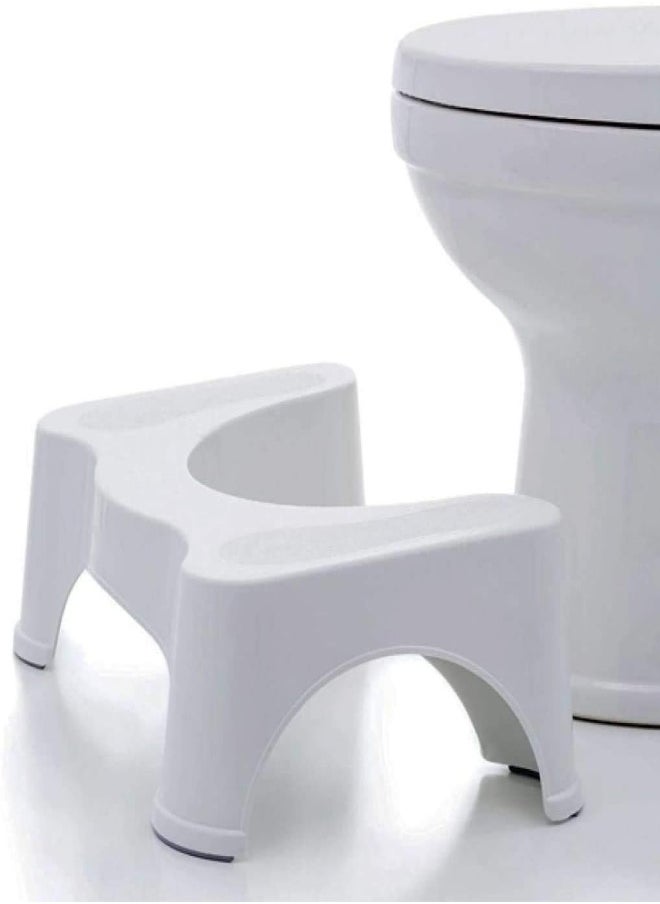 AKDC AKDC The Original Bathroom Toilet Stool, 7 Inch Height, White  - Image 1
