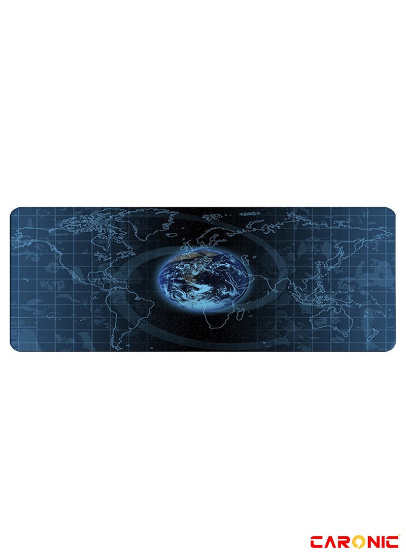 CARONIC - Large Gaming Mouse Pad with Superior Micro Weave Cloth Extended Desk Mousepad with Stitched Edges Non-Slip Base Water Resist Keyboard Pad For Gamer And Office Home Carl M1686 - Image 1