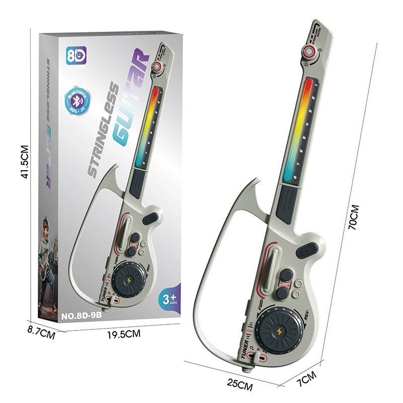 Smart Stringless Guitar for Kids - Foldable Electric Guitar Toy for Beginners