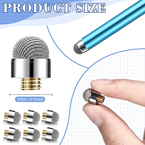 Konohan 24 Pieces Stylus Replacement Tips Only Compatible with Meko and Bargains 0.30 Inch Mesh Fiber Tips High Sensitivity, Soft, No Scratch Screen - Image 2