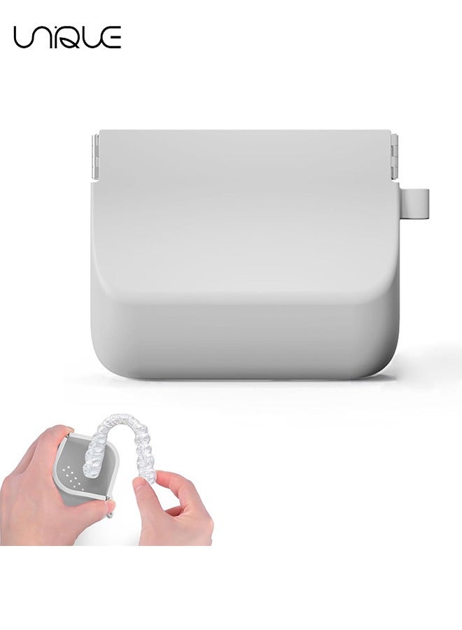 Unique Silicone Headphone Organizer,Silicone Headphone Organizer Wired Earbud Case Pouch, Portable Data Cable Organizer Case, Silicone Coin Purse Pouch Change Holder for Women and Men (Gray) - Image 1