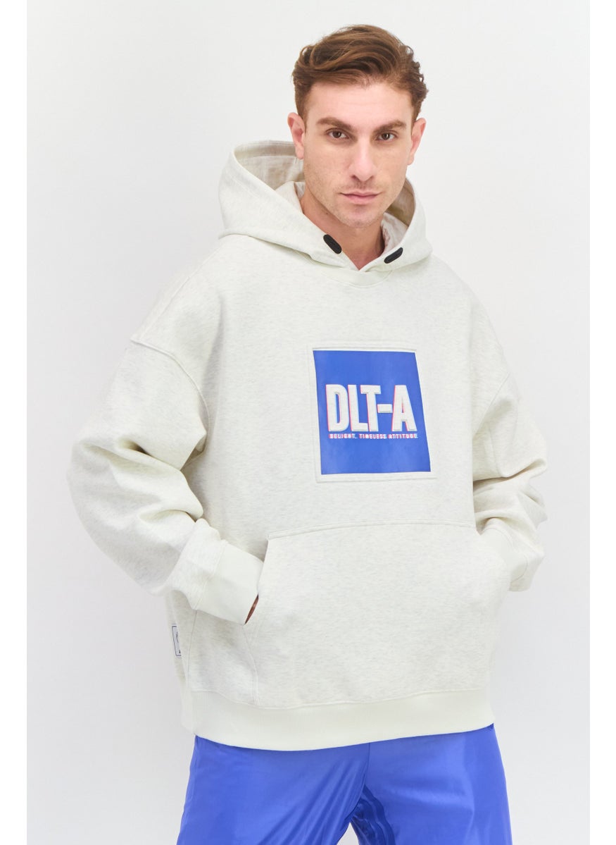 SKECHERS Men Sportswear Fit Long Sleeve Outdoor Hooded Sweatshirt, Light Grey  - Image 1