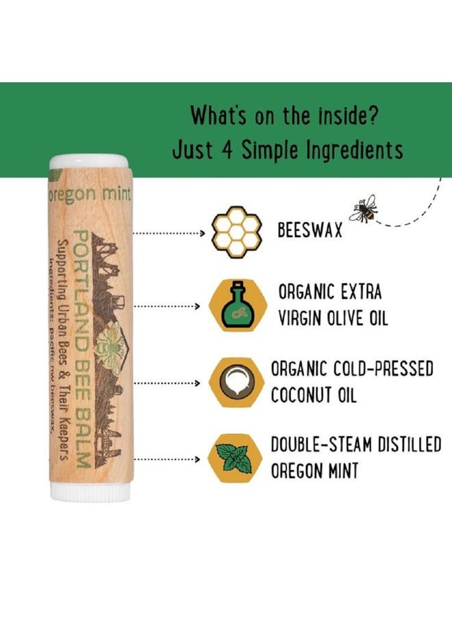 AMOUAGE All Natural Handmade Beeswax Based Lip Balm, Oregon Mint 3 Count - Image 4