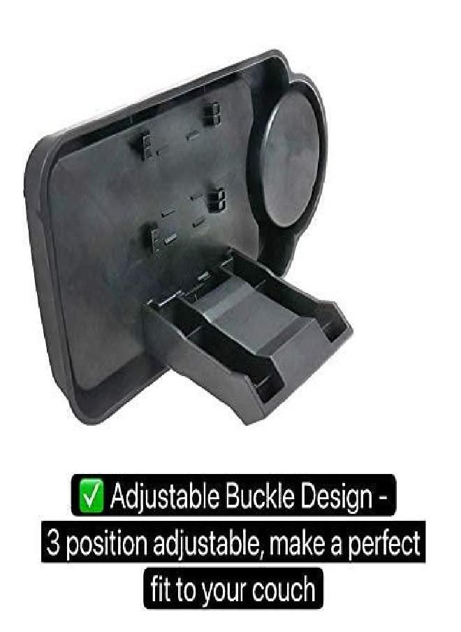 F&T Sofa Anti-Spill Drink Holder Tray, Couch Seat Cushion Cup Beverage Holder for Cups, Bottles, Cans 