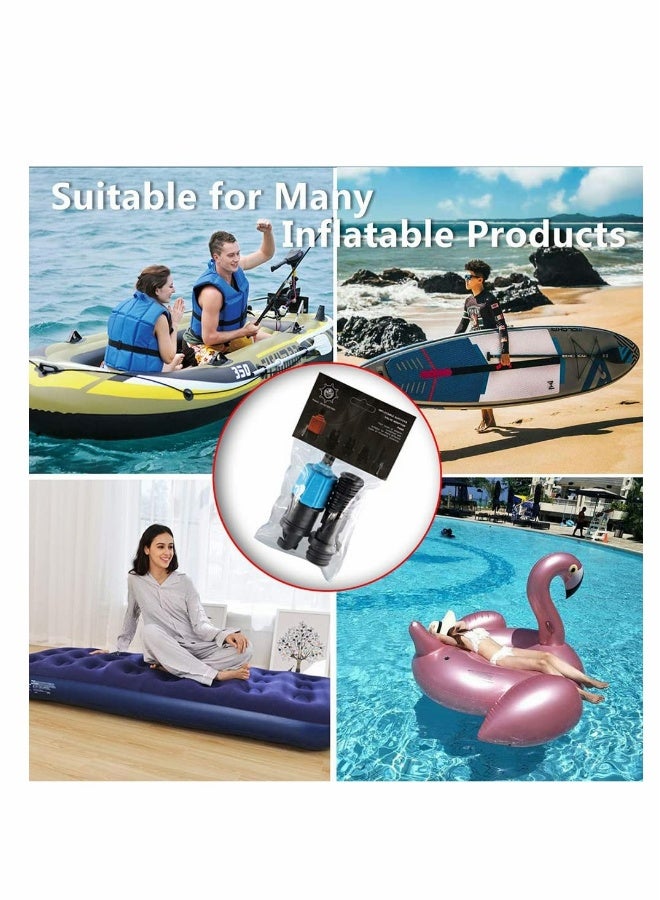 Generic Electric Pump Adaptor Compressor Air Valve Converter Multifunction Valve Adapter with 4 Air Nozzles for Halkey Roberts Valve, Stand Up Inflatable Paddle Board, Inflatable Bed, Inflatable Boat  - Image 3