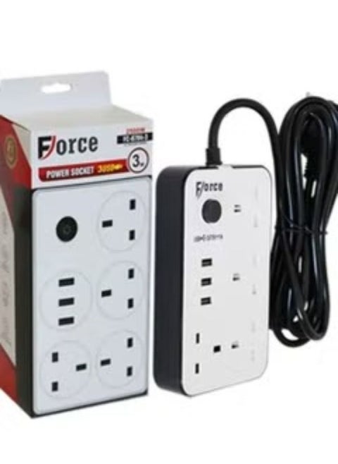 Force electrical connection with several strong and durable 3 meters outlets