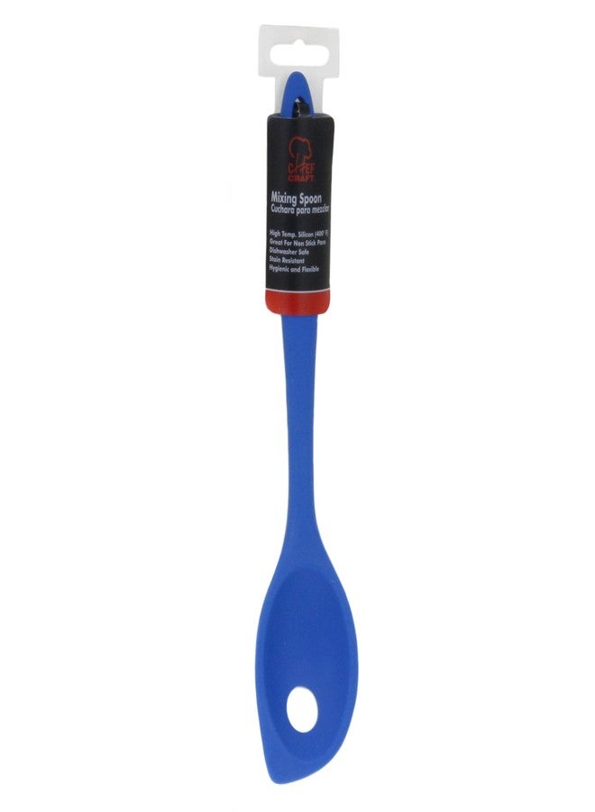 Chef Craft Premium Silicone Mixing Spoon, 11 inch, Blue - Image 4