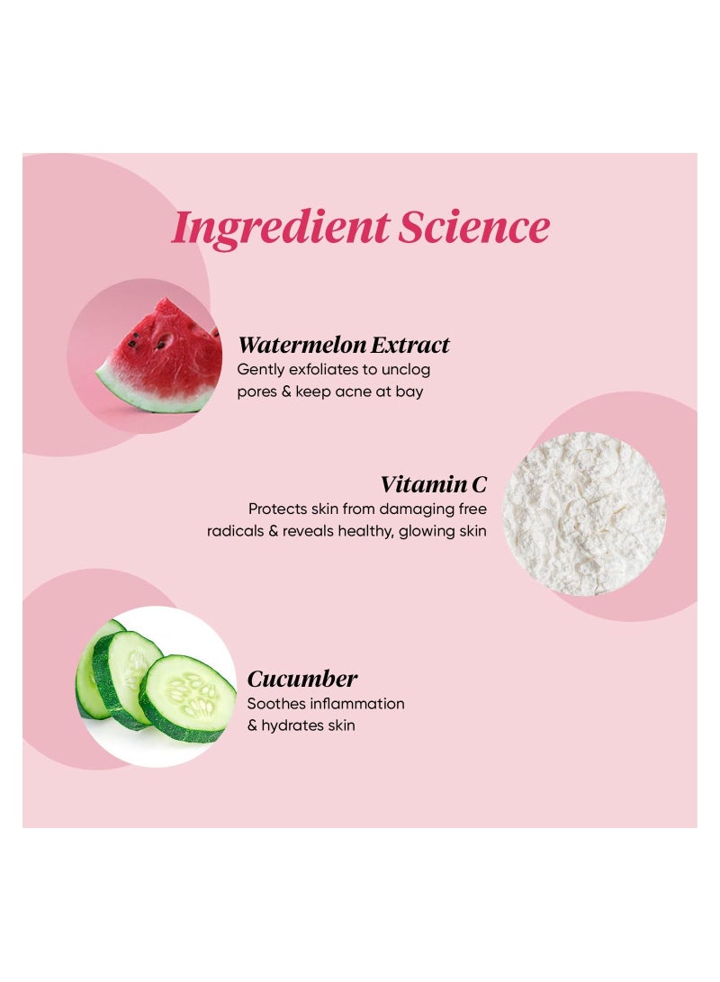 Dot & Key Watermelon Super Glow Gel Face Wash With Vitamin C And Cucumber Face Wash for Glowing Skin Pigmentation And Dark Spot Reduction Normal Combination Oily Skin 100ml - Image 3