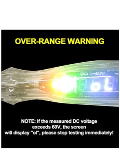 Excefore Premium LED Bulb Automotive Circuit Tester, 4-60V Test Light with 102 Inch PU Extended Spring Wire, Sharp Hard Steel Probe Vehicle Circuits Low DC Voltage Tester  - Image 5