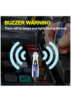 Excefore Premium LED Bulb Automotive Circuit Tester, 4-60V Test Light with 102 Inch PU Extended Spring Wire, Sharp Hard Steel Probe Vehicle Circuits Low DC Voltage Tester  - Image 4