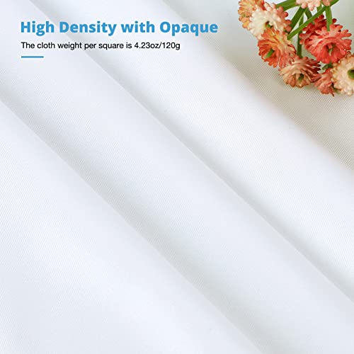 Aimosen 10x10 FT White Backdrop Background for Photography, Large Pure Photo Backdrop Curtain Drapes, High Density Screen Backdrops for Party Portrait Photoshoots Booth Video Studio - Image 2