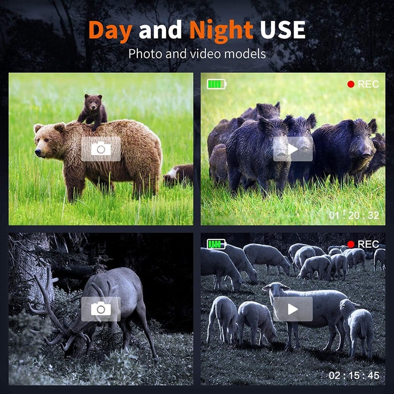 GTHUNDER Night Vision Goggles Binoculars with Remote Monitor on App | Crystal Clear 4K UHD Video & 52MP Full Color Photos on 4" HD Screen |10X Zoom Ideal for Camping Hunting & Wildlife Observation - Image 4