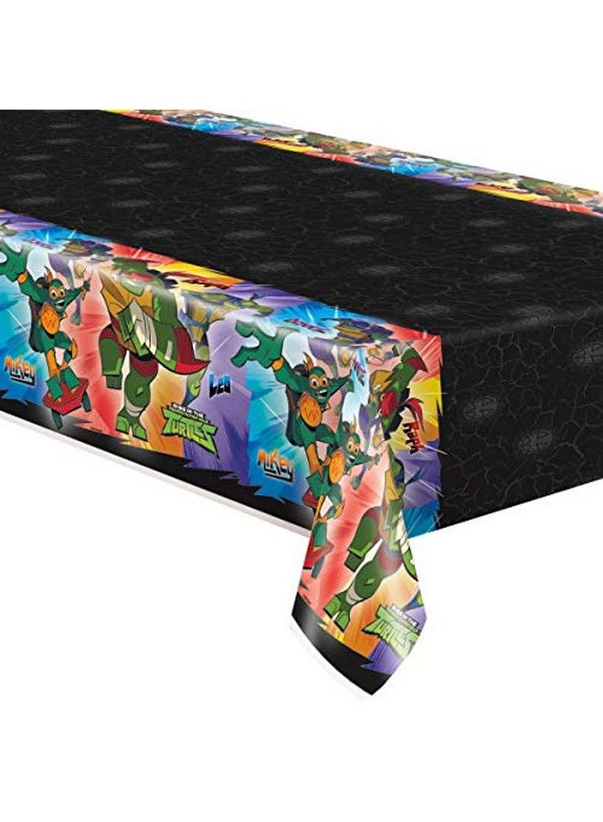 Unique Tmnt Teenage Mutant Ninja Turtles Birthday Party Supplies Bundle Pack Includes Plastic Table Covers 2 Pack - Image 3