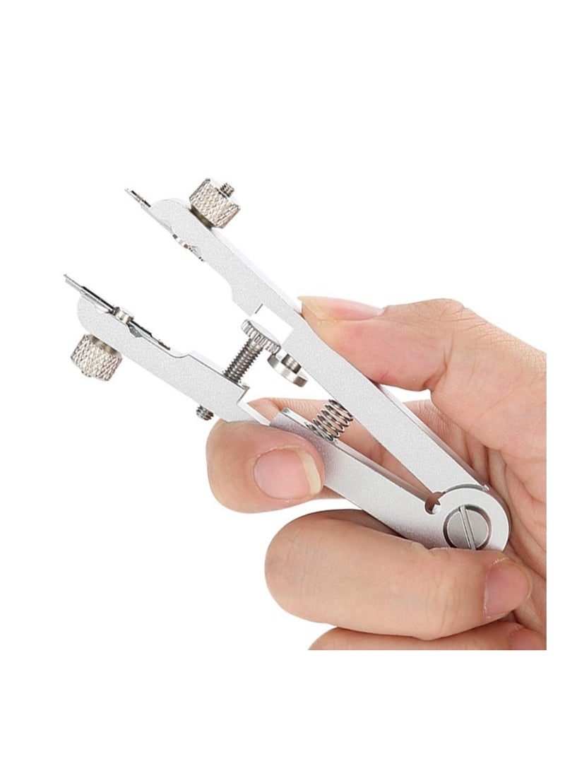 SYOSI Spring Bar Plier, 6825 Alloy Steel Watch Bracelet Remover Watch Maintenance Tools Strap Adjuster Tool Bar Removal Tweezers Timepiece Adjustment Standard Plier Kit for Rolex and all Watch Strap - Image 4
