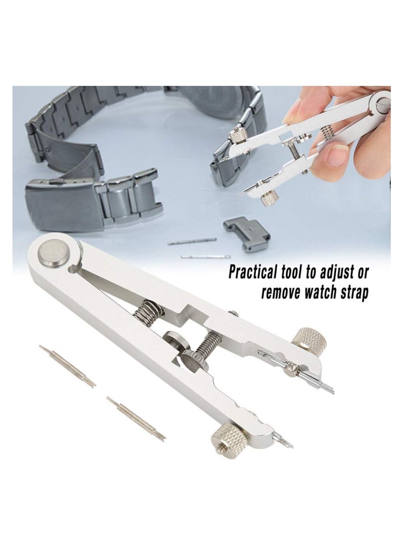 SYOSI Spring Bar Plier, 6825 Alloy Steel Watch Bracelet Remover Watch Maintenance Tools Strap Adjuster Tool Bar Removal Tweezers Timepiece Adjustment Standard Plier Kit for Rolex and all Watch Strap - Image 2
