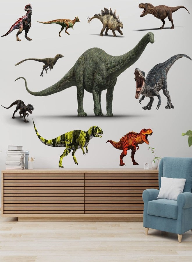 ROORUZ Dinosaur Wall Decals Large Size Vinyl Self-Adhesive Dinosaur Wall Decals Safe Waterproof for Boys Kids Adult Bedroom Living Room Nursery Classroom Bathroom Home Decoration(15.7"X31.4") - Image 1