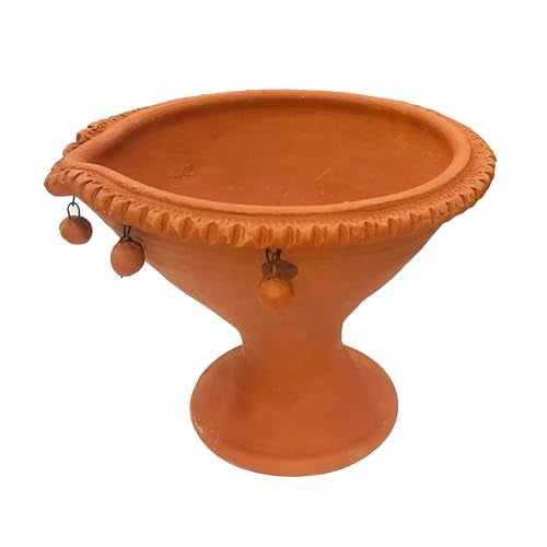 ShopMeFast Terracotta Diwali Diya - 1 Liter Akhand Deepak Big Size, Traditional Earthen Clay Oil Lamp for Pooja, Festive Decor, Home, Auspicious Events - Image 4