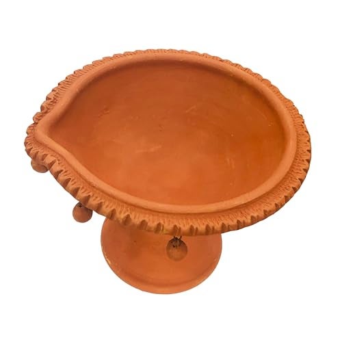 ShopMeFast Terracotta Diwali Diya - 1 Liter Akhand Deepak Big Size, Traditional Earthen Clay Oil Lamp for Pooja, Festive Decor, Home, Auspicious Events - Image 5