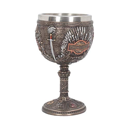 Nemesis Now Game Iron Throne Chalice Goblet 17cm, Bronze, One Size - Image 2
