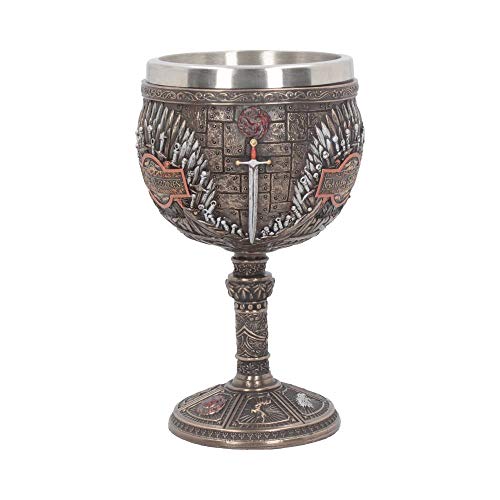 Nemesis Now Game Iron Throne Chalice Goblet 17cm, Bronze, One Size - Image 3