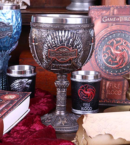 Nemesis Now Game Iron Throne Chalice Goblet 17cm, Bronze, One Size - Image 5