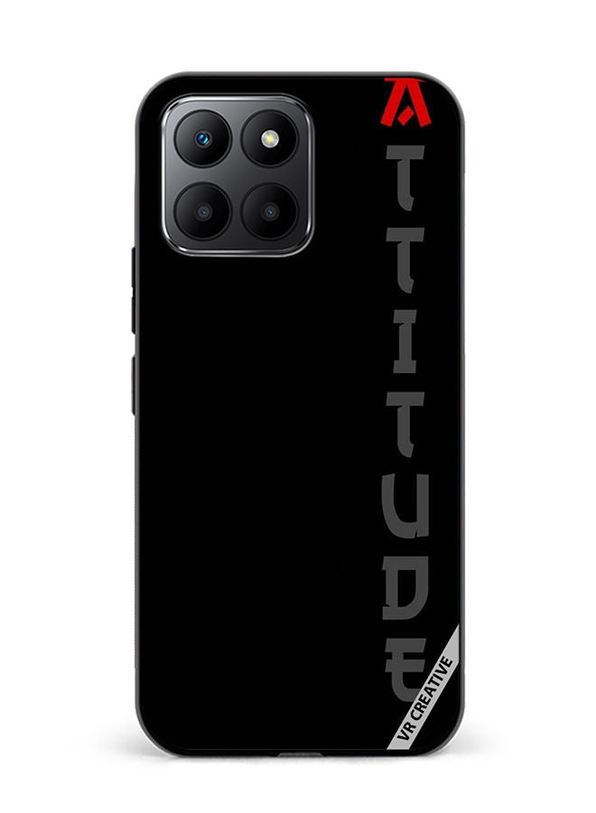 VR CREATIVE Protective Case Cover For Honor 70 Lite Black With Text Design Multicolour - Image 1