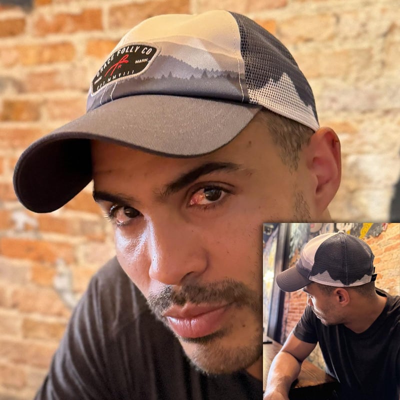 Grace Folly Menâ€™s Baseball Cap in Cool Dad Hat Design with Mesh to Stay Cool at The Beach in Summer (Mountain Ridge) - Image 2