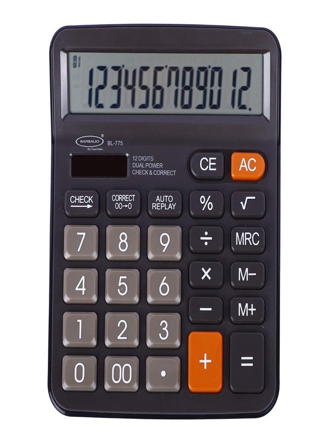 Bambalio 12 Digits BL-775 Large Display 3 Years Warranty Electronic Calculator - Image 1