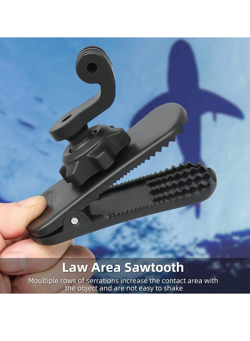 Backpack Strap Mount Quick Clip for Camera, 360° Rotation Clamp Hero 11 10 9 8 7 6, fusion and DJI Osmo Action 3 2, AKASO Campark Crosstour Cameras - Image 3