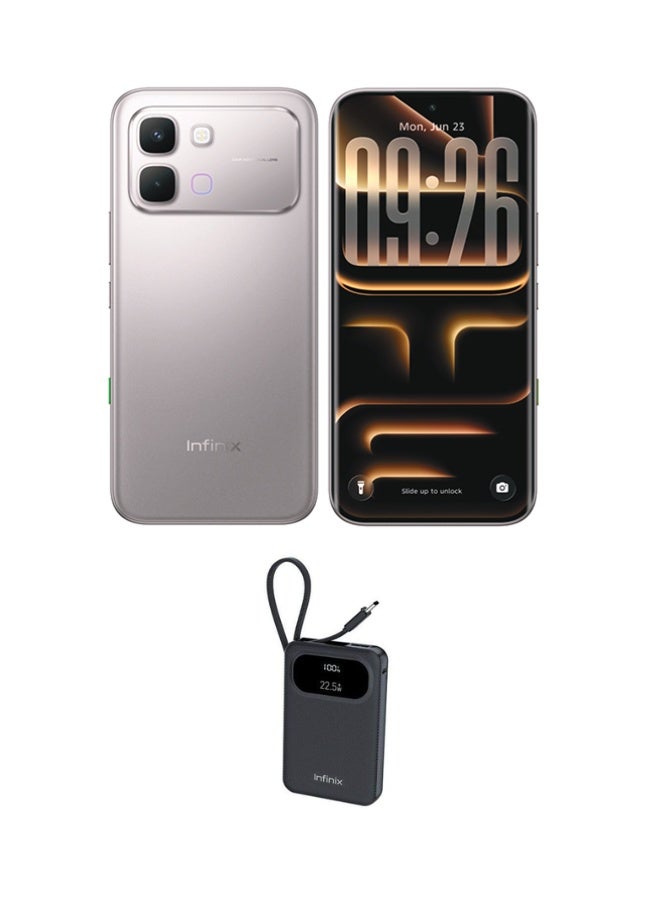 إنفينيكس نوت إيدج ثنائي الشريحة تيتانيوم قمري 8 جيجابايت 256 جيجابايت 5G مع بنك طاقة إنفينكس XP10 برو - Image 1