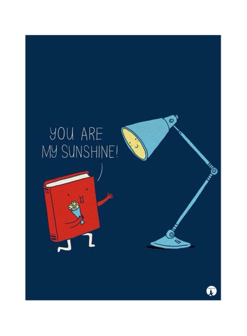 RKN A Lamp And And A Book Mouse Pad Blue
