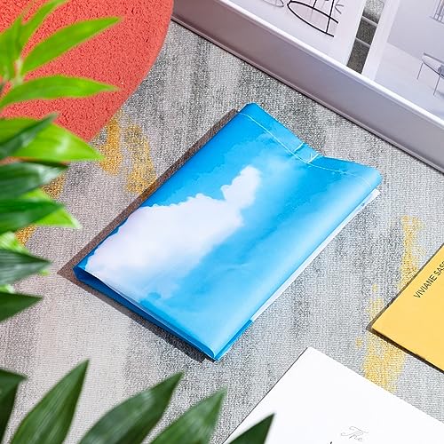 VIHOSE 4 Pcs 2 x 2 Feet Fluorescent Light Covers for Ceiling Lights Classroom Magnetic Light Filters for Reducing Harsh Glare Flicker for Office Classroom Home Drop Ceiling(Sky Cloud) - Image 5