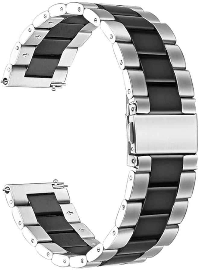 Dado Stainless Steel Replacement Band Compatible With Huawei Watch Huawei Watch Ultimate Gt4 Gt3 3 Pro Gt2 2 Pro Watch Buds 4 3 46Mm And 48Mm 3 Beads Adjustable Length Stainless Steel Strap - Image 2