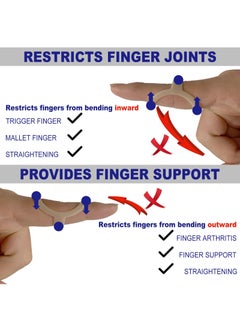 Sweet seven 11-Piece Finger Splints & Sleeves Kit - Graduated Oval Trigger Finger Splints and Finger Sleeves for Trigger/Mallet/Arthritis Relief - Finger Brace Support for Various Finger Sizes  - Image 3