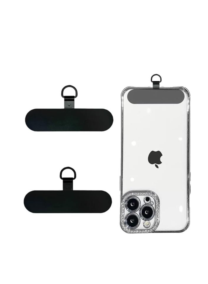 Phone Tether Tab 2pcs,0.2mm Ultra-thin Phone Metal Patch,Universal Phone Lanyard Patch for most phone - Image 1