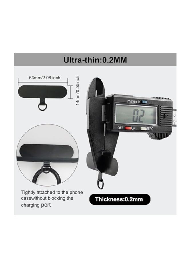 Phone Tether Tab 2pcs,0.2mm Ultra-thin Phone Metal Patch,Universal Phone Lanyard Patch for most phone - Image 2