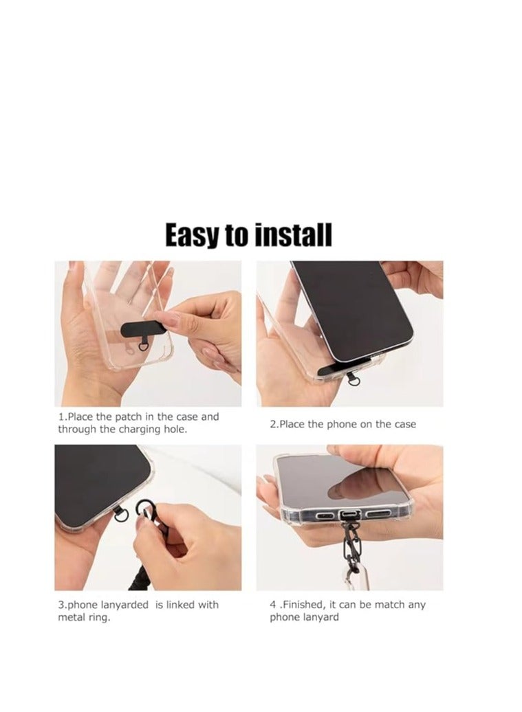 Phone Tether Tab 2pcs,0.2mm Ultra-thin Phone Metal Patch,Universal Phone Lanyard Patch for most phone - Image 4