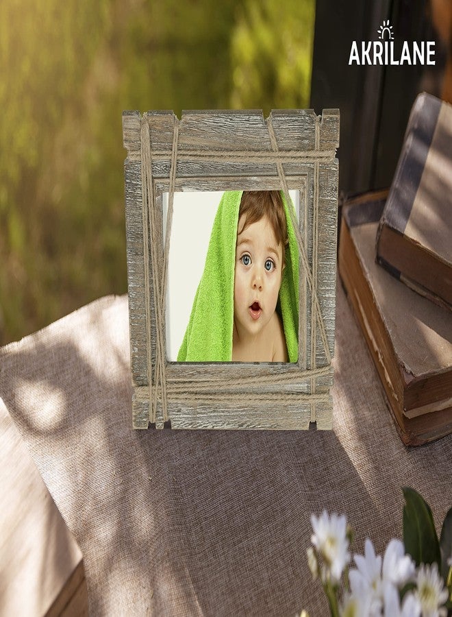 إطار صور خشبي ريفي مزخرف من أكريلين، مقاس 8×10 بوصة، بتصميم عتيق وجذاب، مناسب للتعليق على الحائط أو العرض على الطاولة، مثالي لتزيين المنزل - إطارات صور زفاف مقاس 8×10 بوصة - النمط B - Image 5