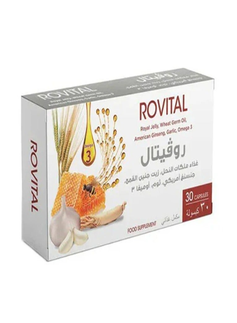 California Greens California Greens Rovital Royal Jelly Plus Omega 3 - 30 Capsules 