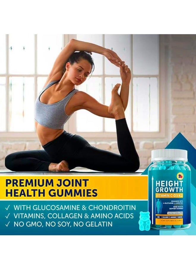 BIYODE Height Gummies to Grow Taller Height Growth Maximizer with Calcium for Bone Strength Natural Get Taller Supplement to Increase Bone Growth Free of Growth Hormone - Image 5