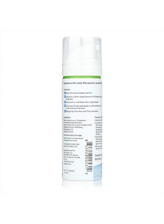 cliradex Foam - Gentle Eyelid Cleanser & Eyelash Conditioner | Daily Facial Cleanser & Safe Solution for Eyelid Hygiene - 1.5oz 4-Terpineol Formula - Image 3