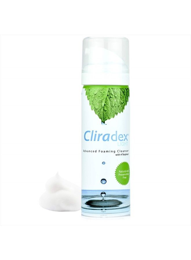 cliradex Foam - Gentle Eyelid Cleanser & Eyelash Conditioner | Daily Facial Cleanser & Safe Solution for Eyelid Hygiene - 1.5oz 4-Terpineol Formula - Image 2