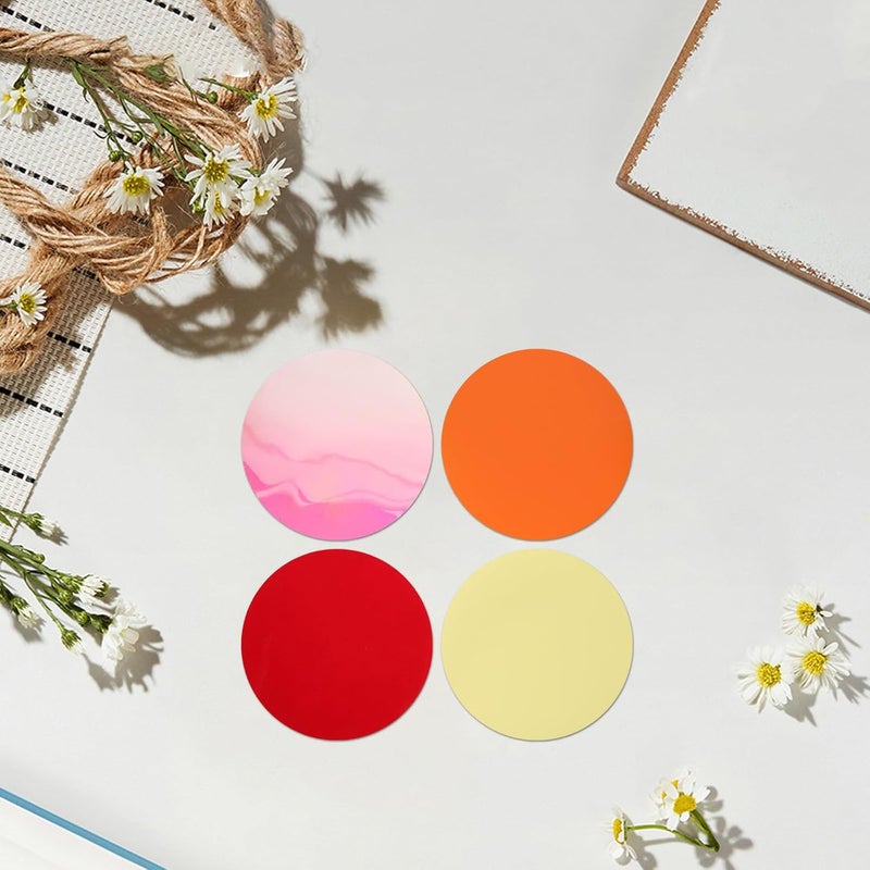 20pcs Lighting Gels 2.6" Lights Gel Filters Colored Correction Light Sheets for Photography Head Strobe Flashlight Downlights and Mood Lighting 4 Colors - Image 5