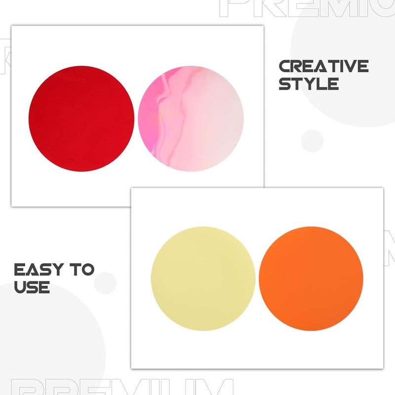 20pcs Lighting Gels 2.6" Lights Gel Filters Colored Correction Light Sheets for Photography Head Strobe Flashlight Downlights and Mood Lighting 4 Colors - Image 3