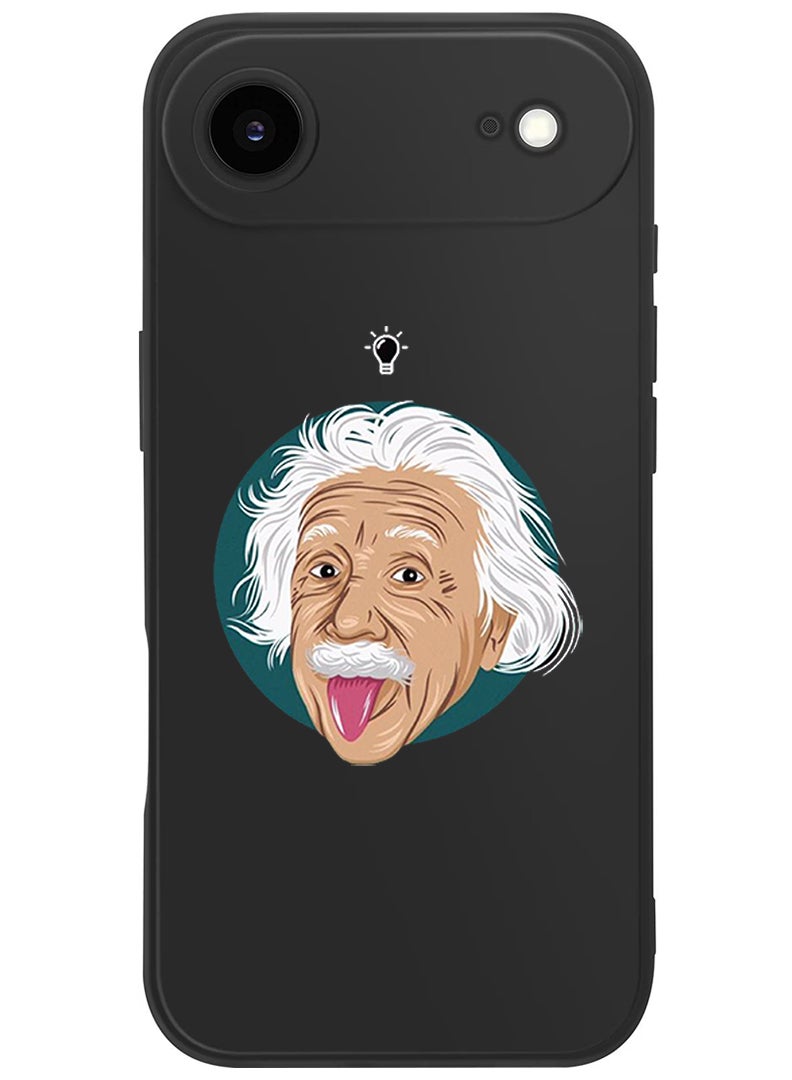 Theodor Protective Slim Fit Case Liquid Silicone Cover with Full Body Protection Anti-Scratch Shockproof Case For Apple iPhone 17 Air (Black) Einstein idea - Image 1