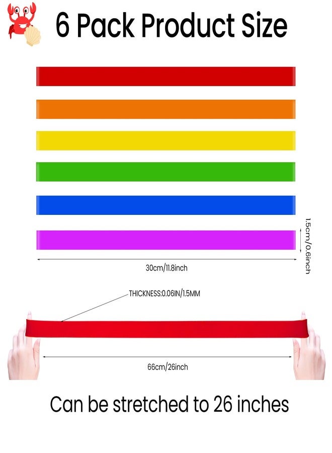 ZHAZHANIU Beach Towel Band for Cruise Chairs Great Alternative to Beach Towel Clips Cruise Ship Beach Vacation Essentials 6 PCS (Six Colors, L：11.8 W：0.6 T：0.06) - Image 2