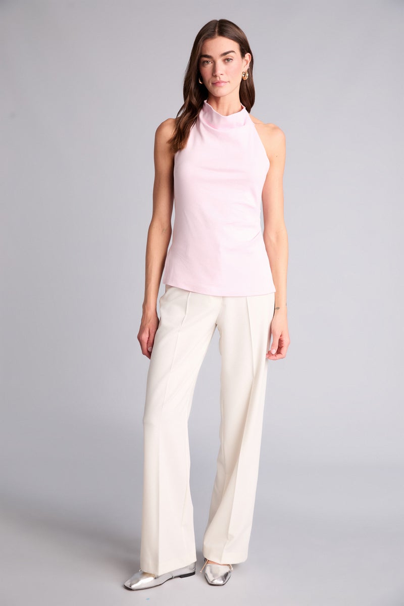 DeFacto Pink Woman Slim Fit Halter Collar Tank Top Casual - Image 2