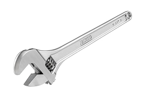 RIDGID 86922 765 Adjustable Wrench 15inch Adjustable Wrench for Metric and SAE Small Silver - Image 1
