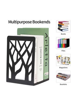 جارلو نهايات الكتب، نهايات الكتب، نهايات الكتب للأرفف، نهايات الكتب للكتب الثقيلة، حامل رف الكتب ديكور المنزل، نهايات الكتب المعدنية باللون الأسود 1 زوج، دعامات الكتب، سدادات الكتب.  - Image 4